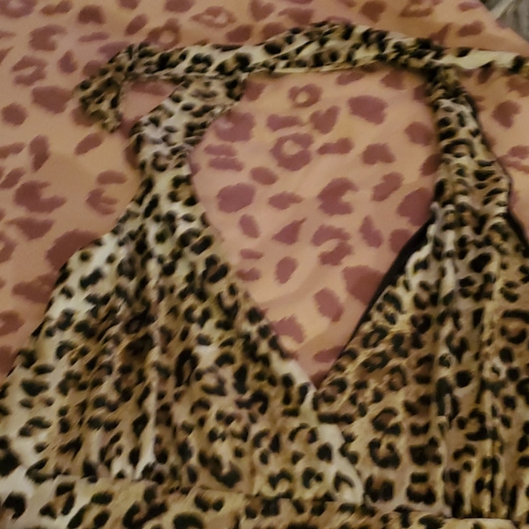 Fierce Leopard High Low Midi Dress - Picture 4 of 5